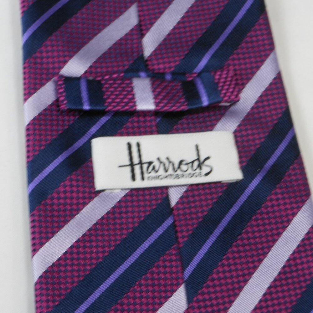 Harrods Knightbridge famous tie make all silk tie